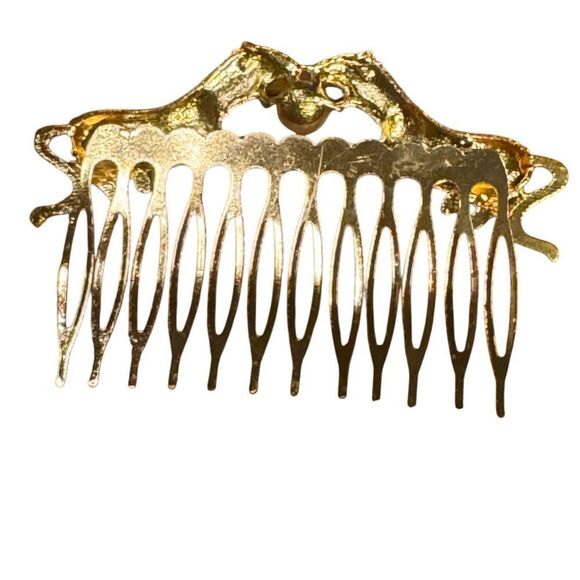 INC International Concepts Gold Hair Comb with Pearl Accent - Picture 2 of 4